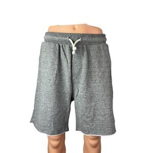 Zapalla Men's Gray Drawstring Pocket Workout Gym Athletic Sweat Shorts Size M